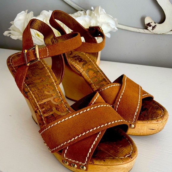 Sam Edelman Shoes - Sam Edleman Wedge Heels, Size 10, Brown